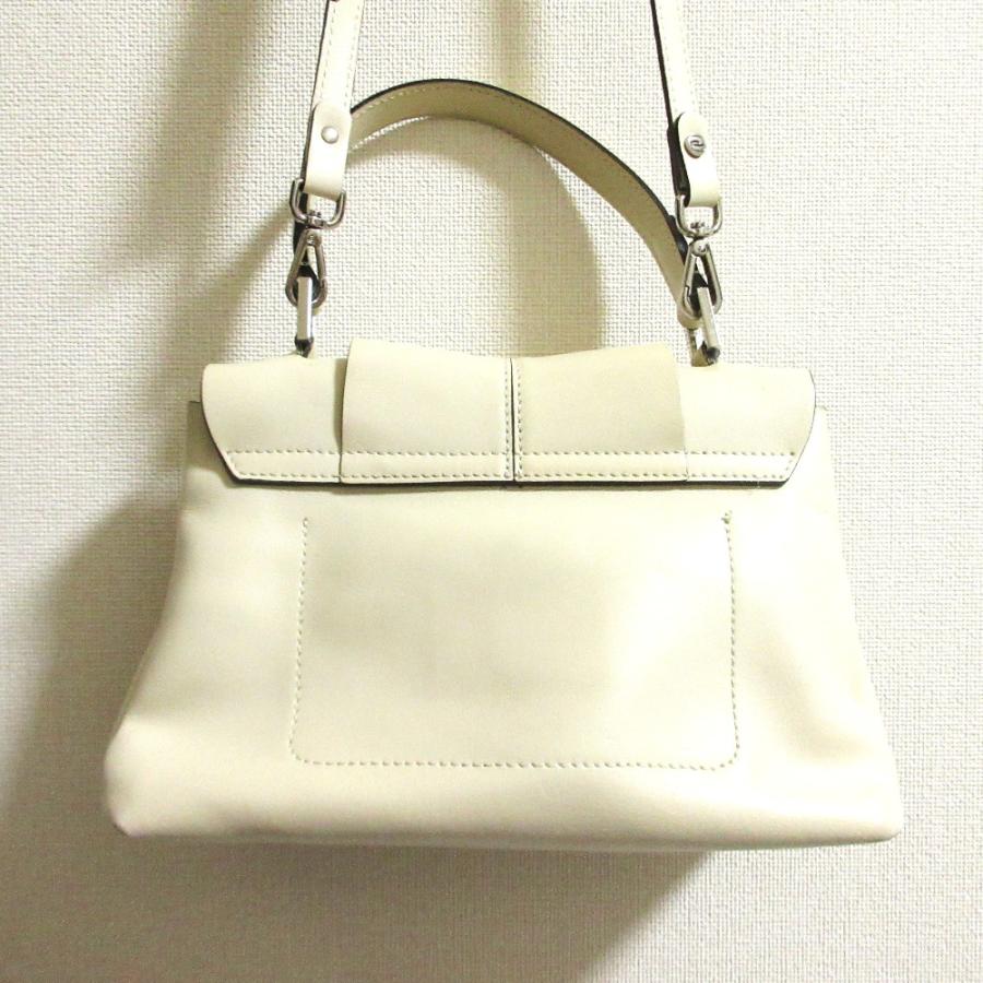 【美品】GIANNI CHIARINI　2wayショルダー　アイボリー本革 GIANNI CHIARINI ジャンニキアリーニ レザー 2WAY ショルダー
