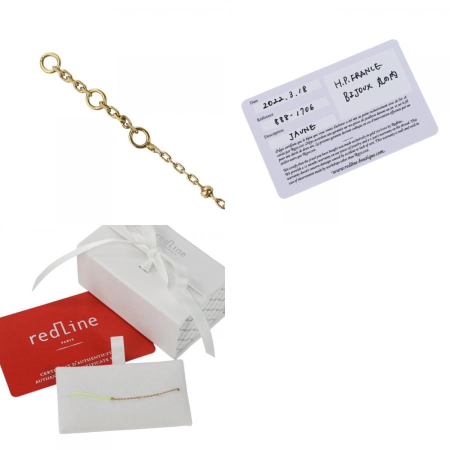 美品 REDLINE レッドライン K18 Mini Pure ダイヤモンド ブレスレット 