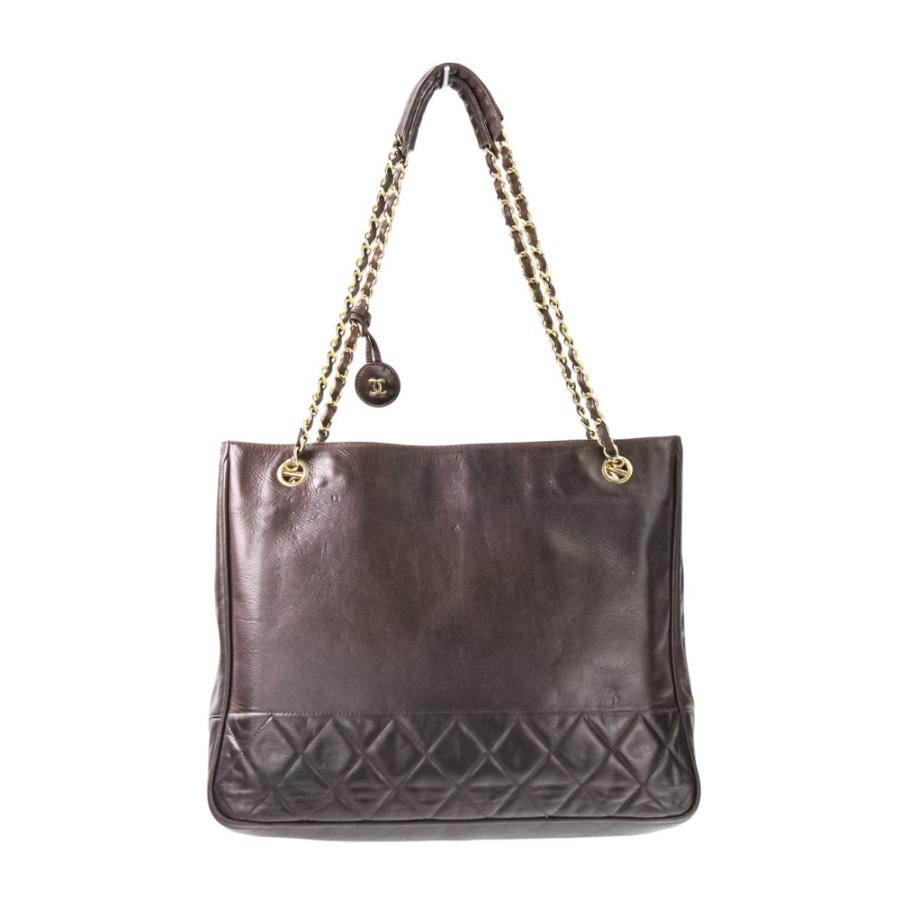 CHANEL（シャネル） 良品 マトラッセ レザー チェーンショルダーバッグ 