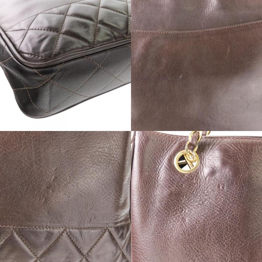 CHANEL（シャネル） 良品 マトラッセ レザー チェーンショルダーバッグ 