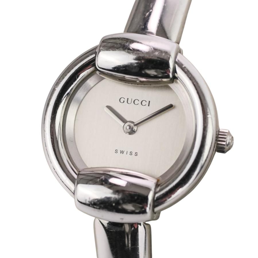 稼働美品 GUCCI グッチ 1400L 腕時計 バングル シルバー レディース GUCCI（グッチ） 良品 クォーツ 腕時計 バングルウォッチ 1400L
