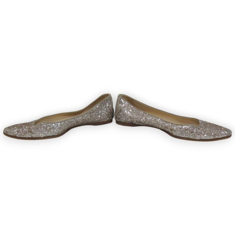 良品 BOTTEGA VENETA ボッテガヴェネタ グリッター ポインテッドトゥ 