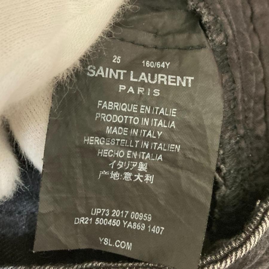 美品 SAINT LAURENT PARIS サンローランパリ D04 W/SK-HW スキニー