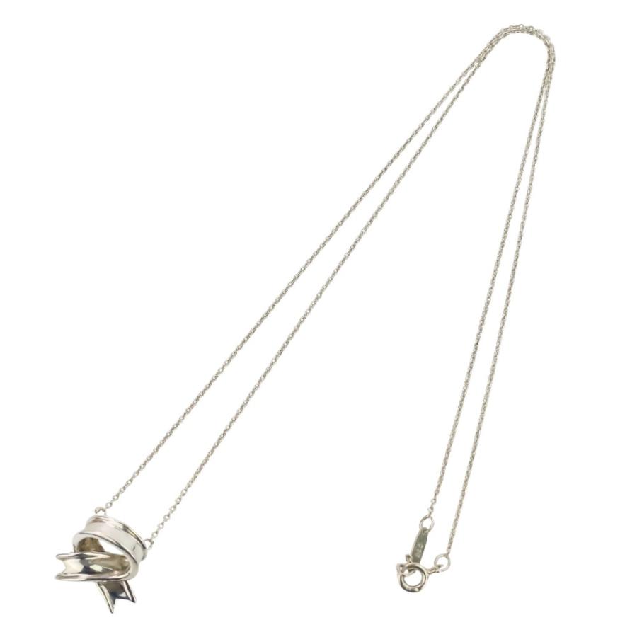 TIFFANY&Co.（ティファニー） 美品 Tiffany&Co クロス リボン チェーン 