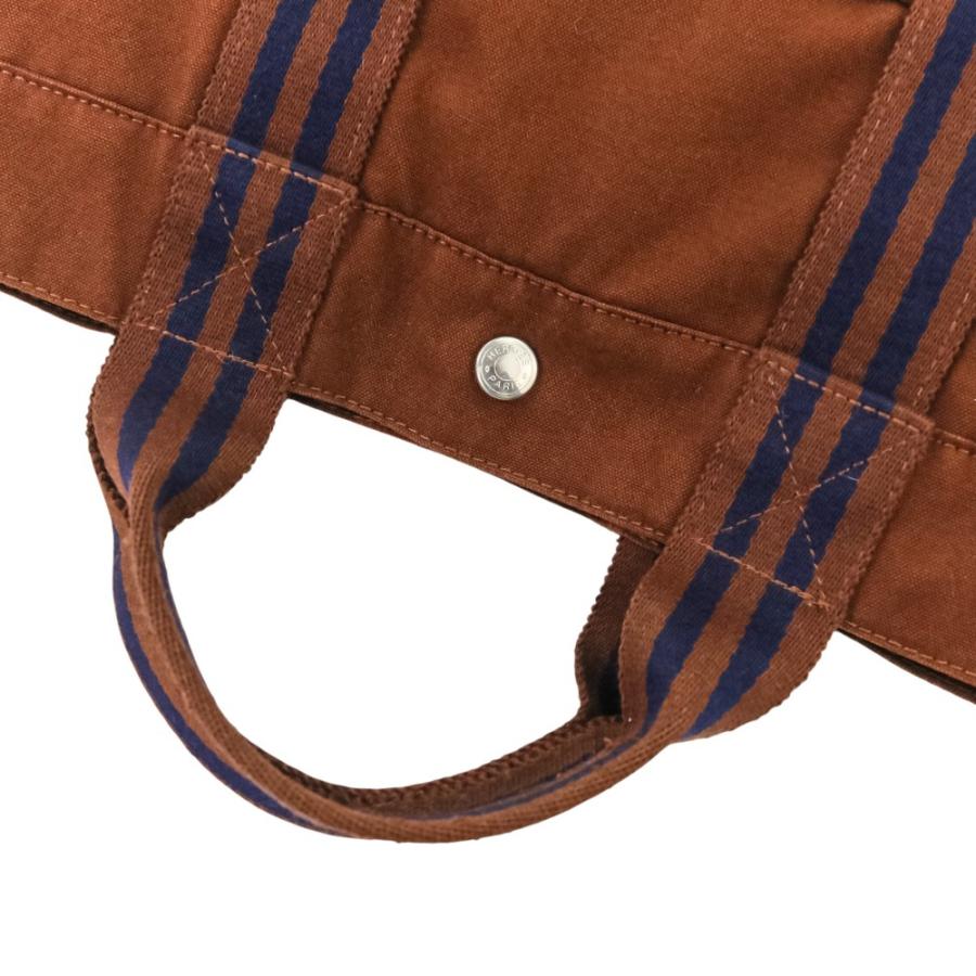 良品 HERMES エルメス フールトゥ トートMM キャンバス バッグ ブラウン レディース 古着 中古_5