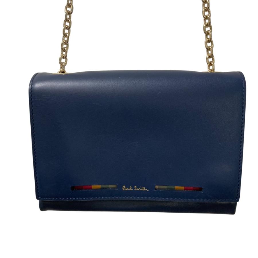 Paul Smith（ポール・スミス） 良品 レザー チェーン ショルダーバッグ