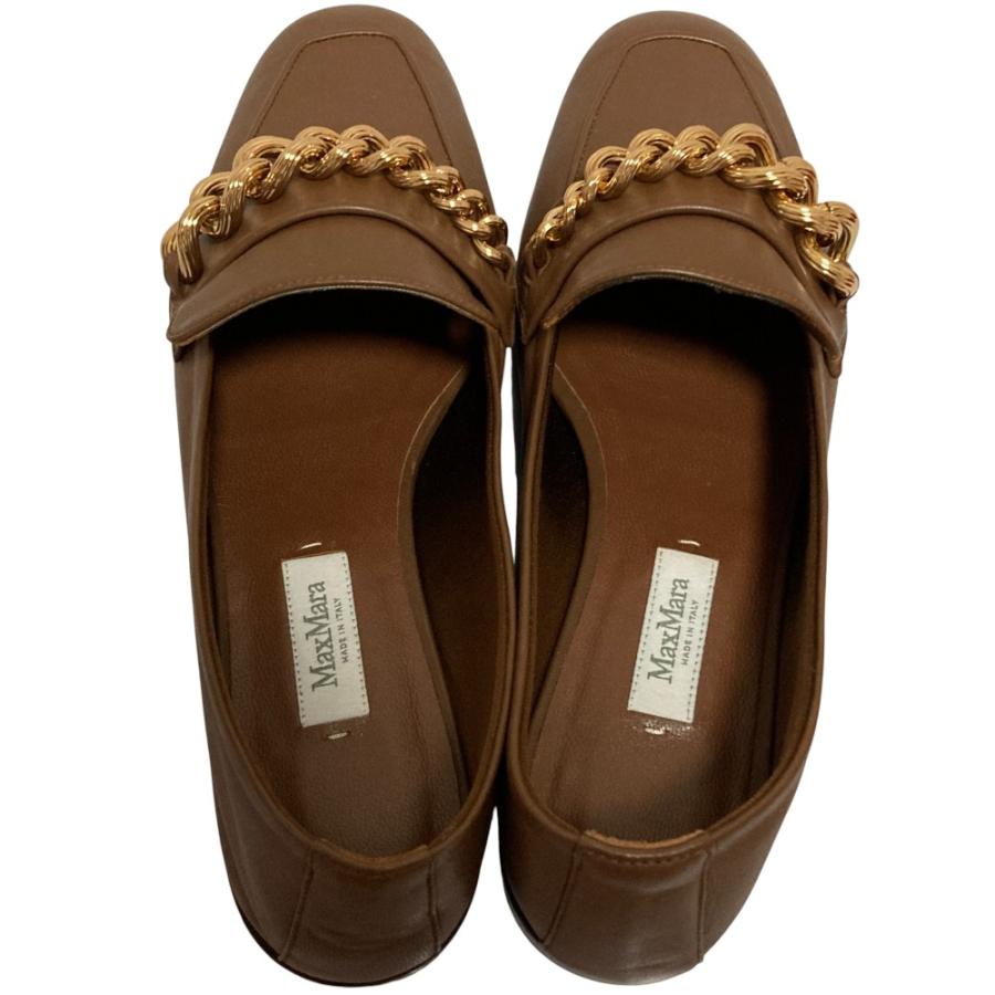 Max Mara（マックスマーラ） 未使用 レザー チェーン モカシンシューズ 