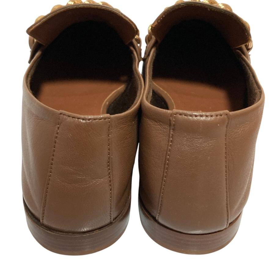 Max Mara（マックスマーラ） 未使用 レザー チェーン モカシンシューズ 