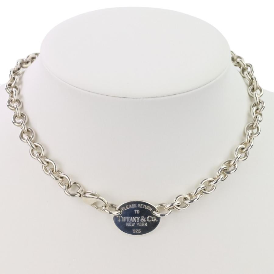 T&Co. ティファニー リターントゥ ネックレス チョーカー オーバルタグ TIFFANY&Co.（ティファニー） 美品 リターン トゥ オーバル タグ