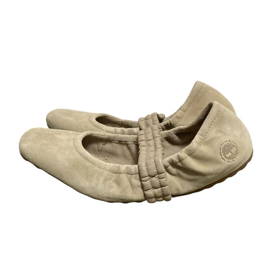 Timberland（ティンバーランド） 美品 スエード スクエアトゥ バレエ 
