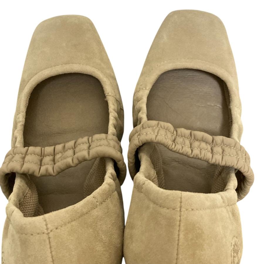 Timberland（ティンバーランド） 美品 スエード スクエアトゥ バレエ 