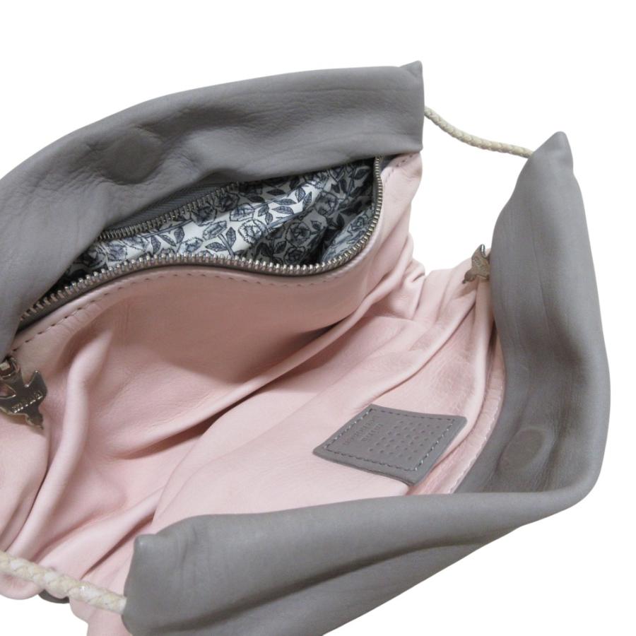 mina perhonen（ミナペルホネン） 良品 レザー マルチポーチ グレー
