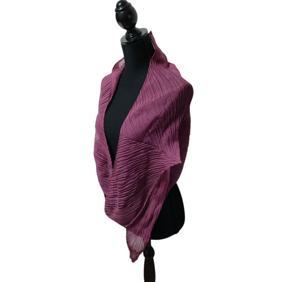 PLEATS PLEASE イッセイミヤケ 多色ストライプ 大判ストール 美品 PLEATS PLEASE ISSEY MIYAKE - PLEATS PLEASE ISSEY MIYAKE / プリーツ