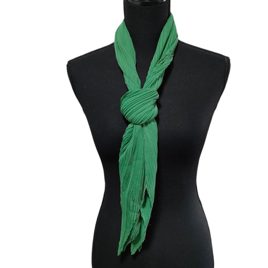 専用！ISSEY MIYAKE プリーツプリーズ グリーン プリーツストール PLEATS PLEASE（プリーツ プリーズ） 良品 Pleats Please Issey Miyake