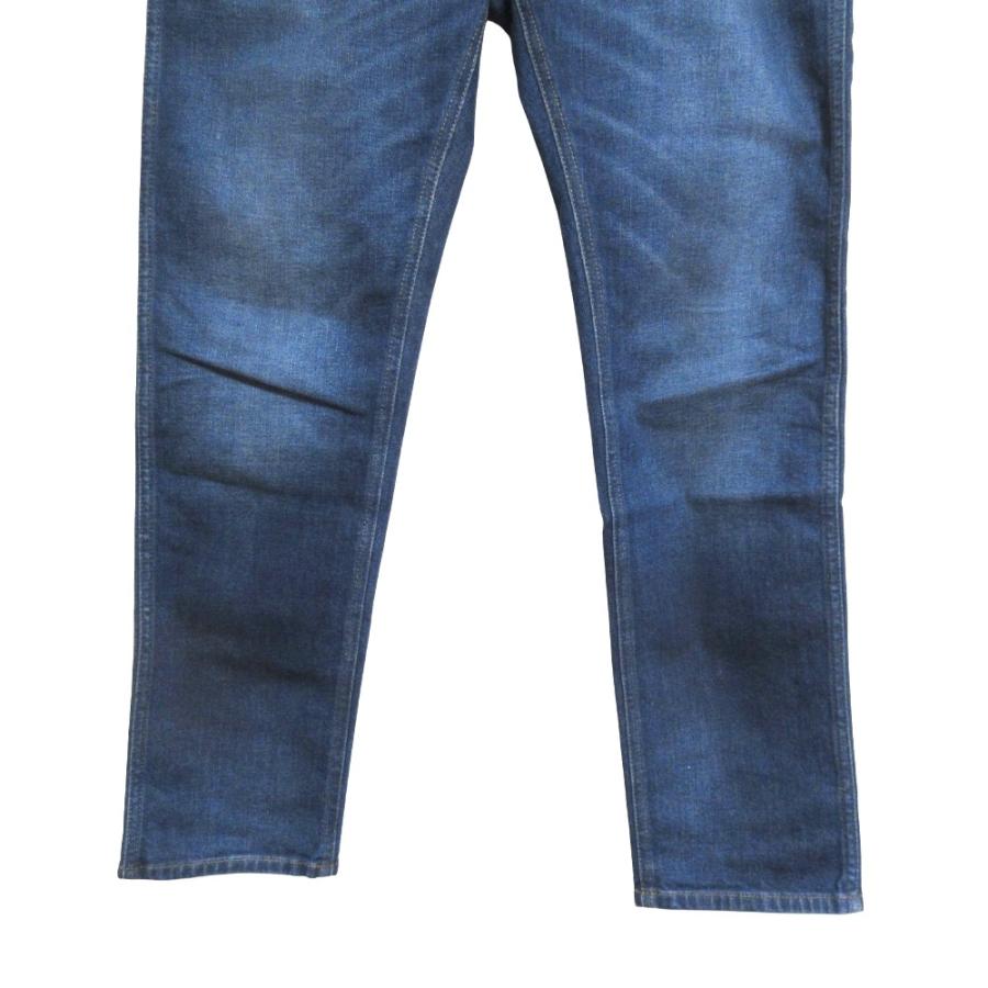 美品 GUCCI グッチ ロゴパッチ テーパード ストレッチデニムパンツ 408637 XDB11 W30 インディゴブルー メンズ 古着 中古 USED GUCCI（グッチ） 美品 ロゴパッチ テーパード ストレッチデニムパンツ