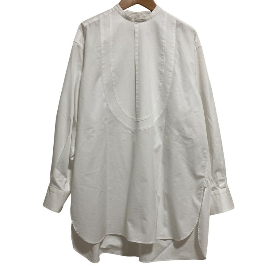 HYKE（ハイク） 美品 長袖 ビブフロント バンドカラーシャツ サイズ1