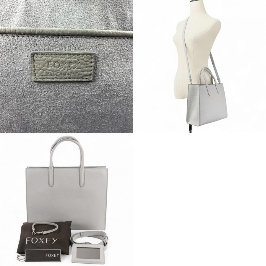 FOXEY（フォクシー） 美品 2way レザー ハンドバッグ ショルダーバッグ