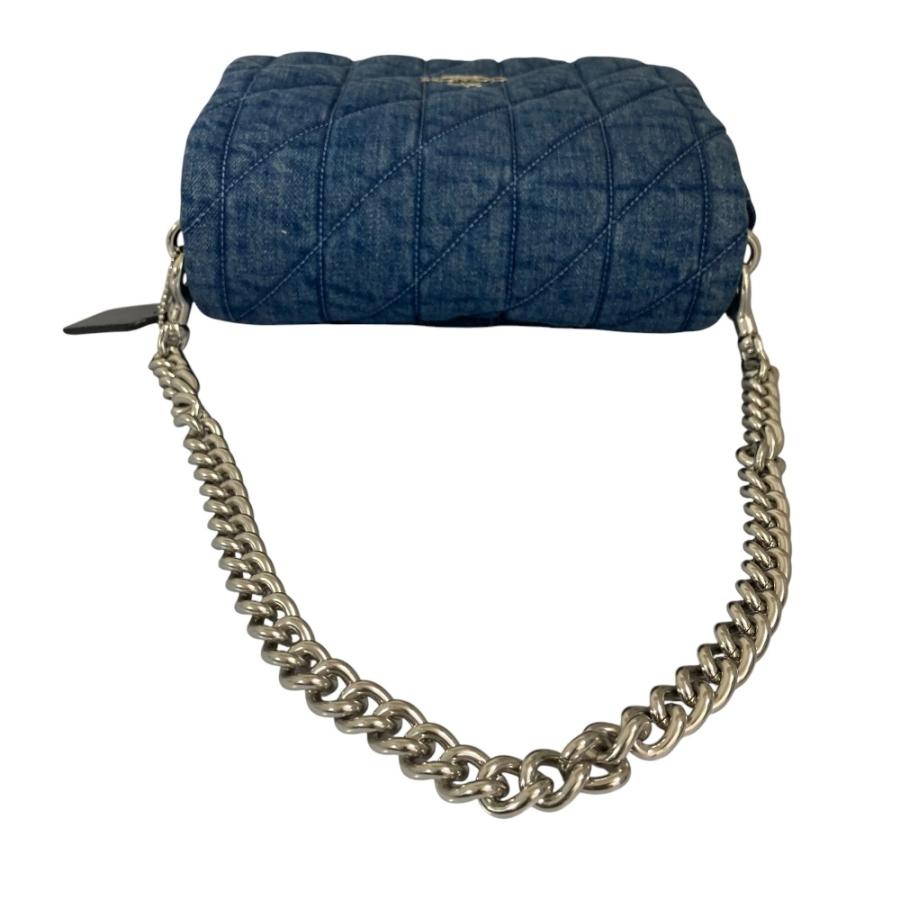 【美品】COACH 2WAY チェーンショルダーバッグ デニム キルティング 美品】COACH 2WAY チェーンショルダーバッグ デニム キルティング