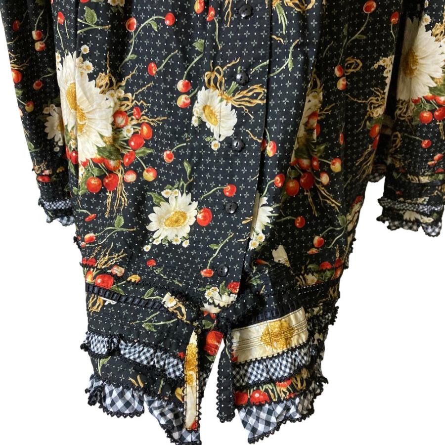 PINK HOUSE（ピンクハウス） 美品 雛菊とさくらんぼ ロングフレア