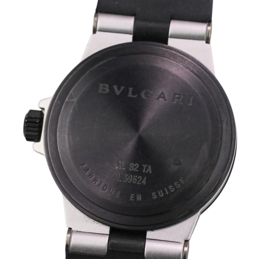 BVLGARI（ブルガリ） 良品 アルミニウム 腕時計 AL32TA 黒文字盤