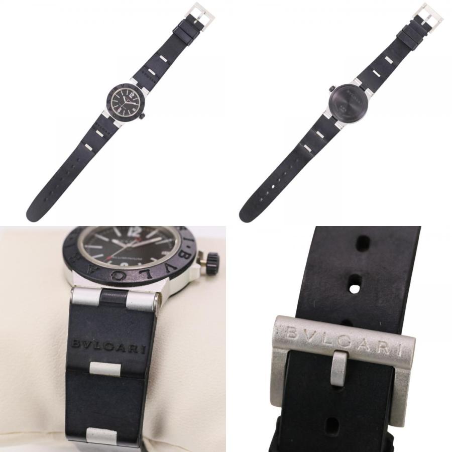 BVLGARI（ブルガリ） 良品 アルミニウム 腕時計 AL32TA 黒文字盤
