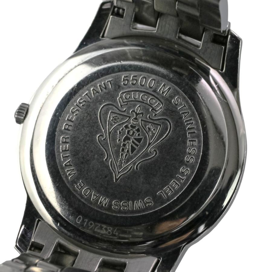 【現状品】GUCCI グッチ5500M クオーツ腕時計　黒文字盤 GUCCI（グッチ） 良品 クオーツ腕時計 ウォッチ 5500M ブラック文字盤