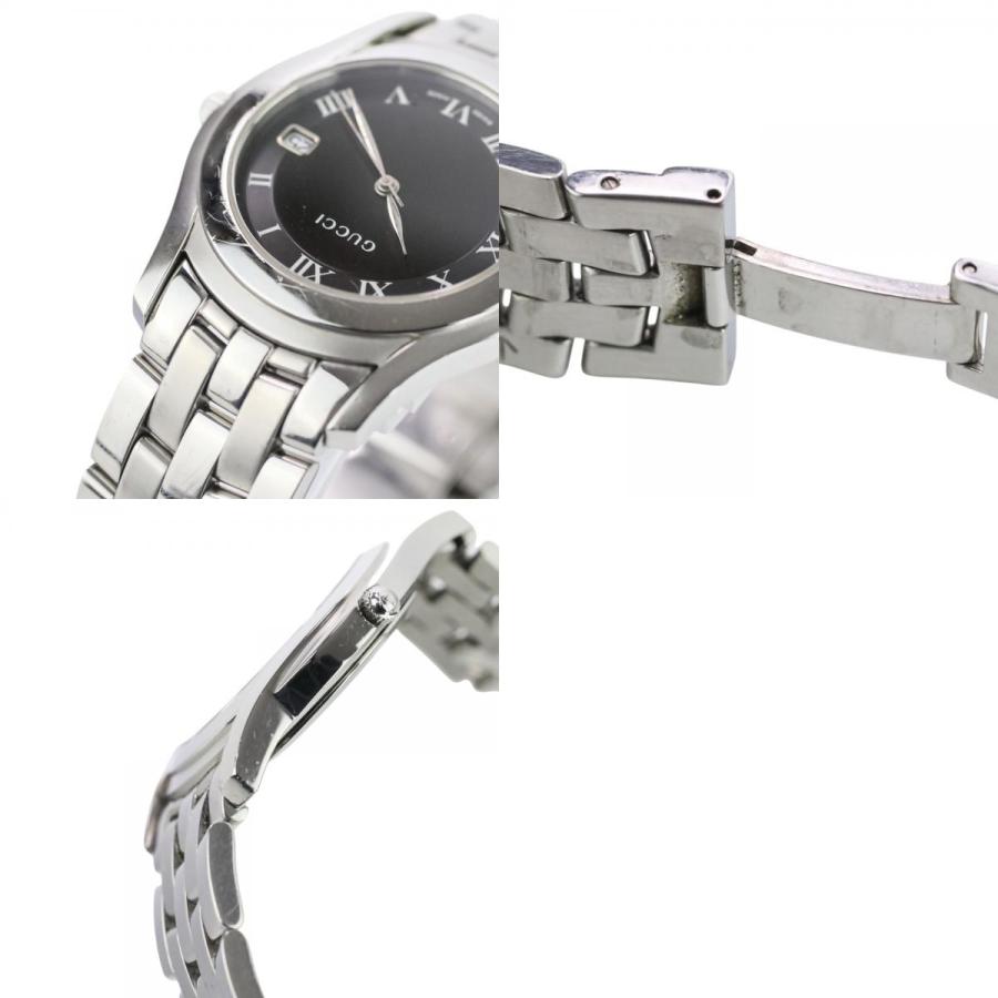 GUCCI グッチ QZ 5500Ｍ ブラック文字盤 メンズ腕時計 中古美品です GUCCI（グッチ） 良品 クオーツ腕時計 ウォッチ 5500M ブラック文字盤