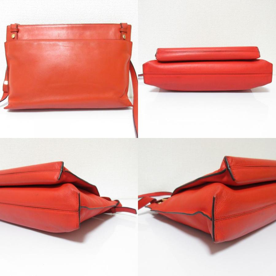 LOEWE（ロエベ） ラージダブルポーチ レッド レディース 古着 中古