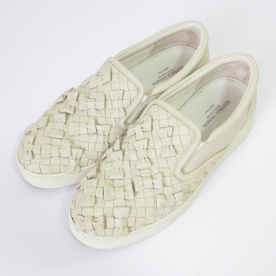 良品 BOTTEGA VENETA ボッテガヴェネタ リボンイントレチャート レザー