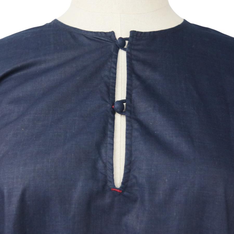美品 45R フォーティファイブアール 藍染 ロング ワンピース 8115021