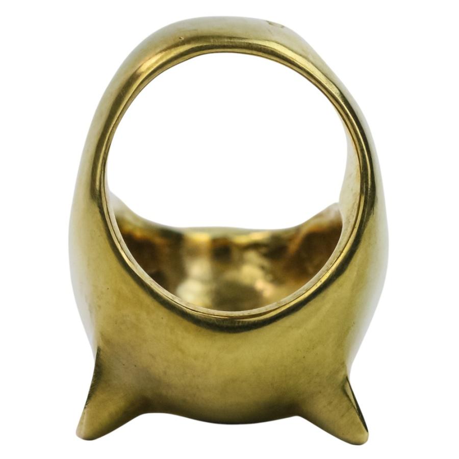 美品 8uede スウェード Feris light ring リング 指輪 11号 ゴールド