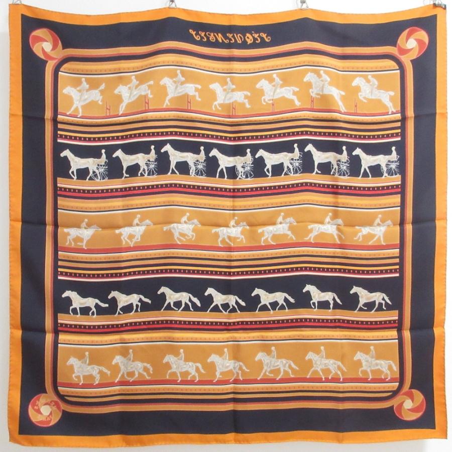 g*n様 HERMES スカーフ シーケンス ヨレ HERMES（エルメス） 良品 SEQUENCES シーケンス カレ90 スカーフ