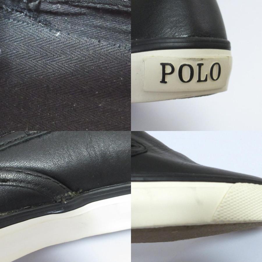 POLO RALPH LAUREN（ポロ・ラルフローレン） 美品 レザー スリッポン 