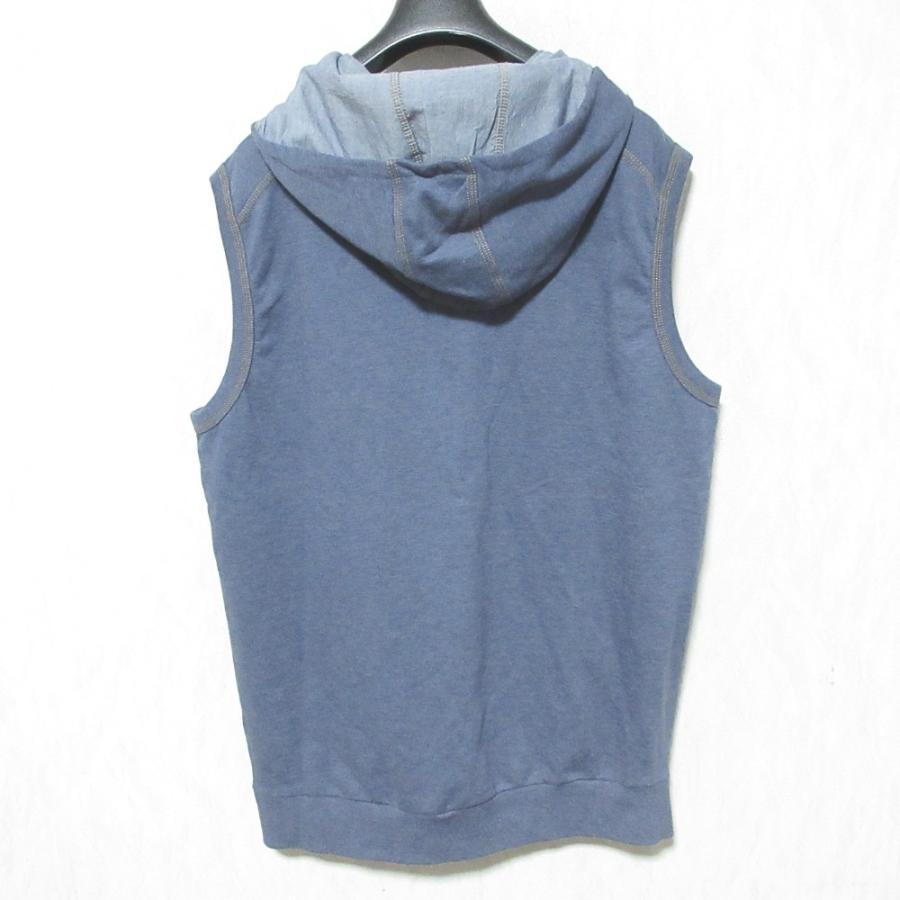 美品 DIESEL ディーゼル LOUNGEWEAR ノースリーブスウェットパーカー ベスト サイズM ネイビー レディース 古着 中古 | DIESEL | 01
