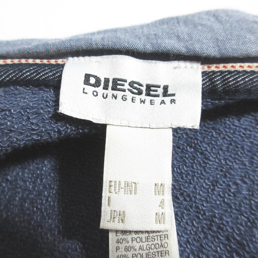 美品 DIESEL ディーゼル LOUNGEWEAR ノースリーブスウェットパーカー ベスト サイズM ネイビー レディース 古着 中古 | DIESEL | 03