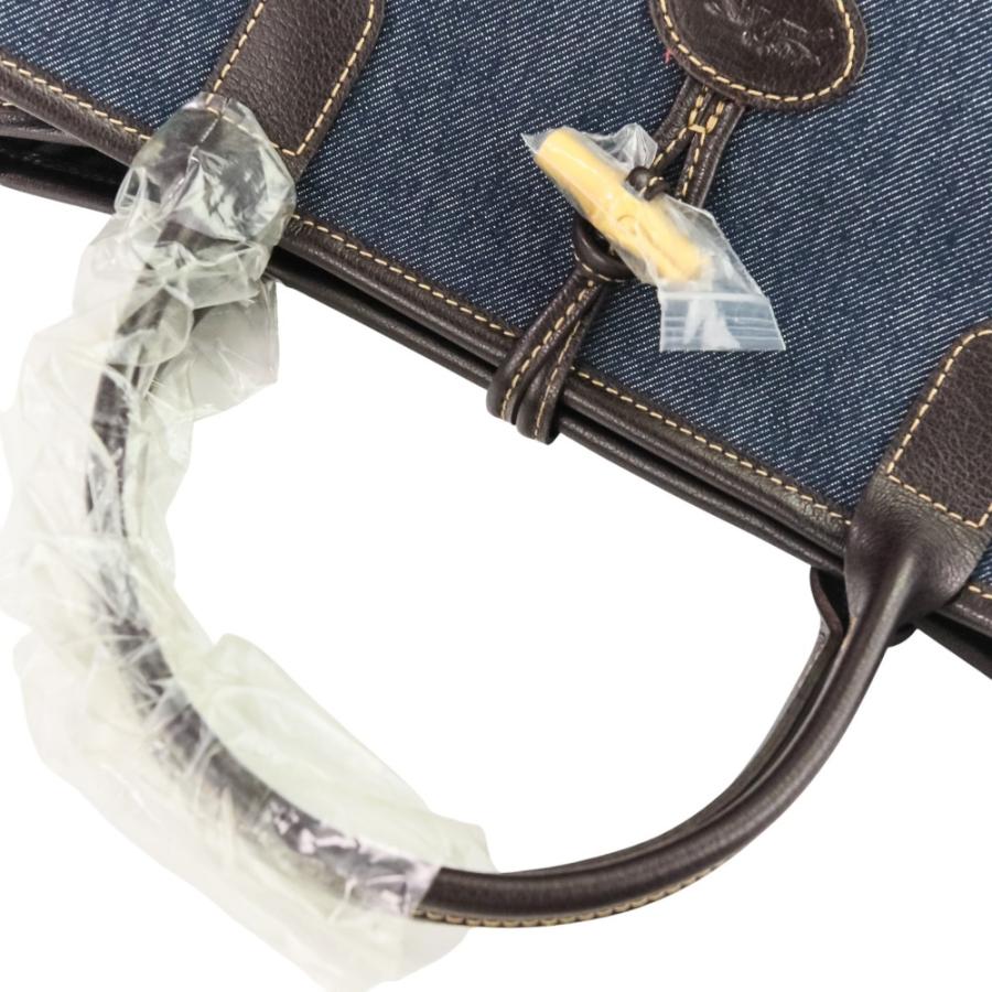 LONGCHAMP（ロンシャン） 未使用 ロゾ デニムトートバッグ インディゴ 