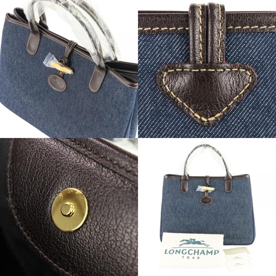LONGCHAMP（ロンシャン） 未使用 ロゾ デニムトートバッグ インディゴ