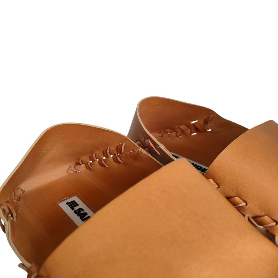JILSANDER パンプス　キャメル　37 1/2 JIL SANDER（ジルサンダー） 新品同様 レザー モカシン フラット