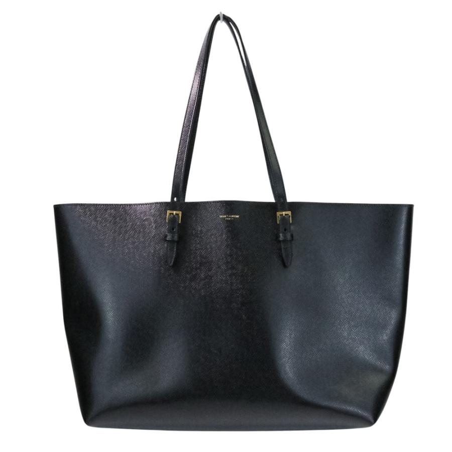 【美品】SAINT LAURENT Parisブラック レザー　トートバッグ 良品 SAINT LAURENT PARIS サンローランパリ レザー トートバッグ