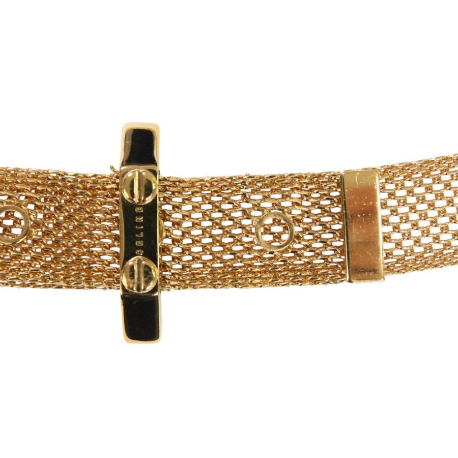 美品 CELINE セリーヌ メタル メッシュ ベルト ゴールドカラー レディース 古着 中古 USED CELINE（セリーヌ） 美品 メタル メッシュ ベルト ゴールドカラー