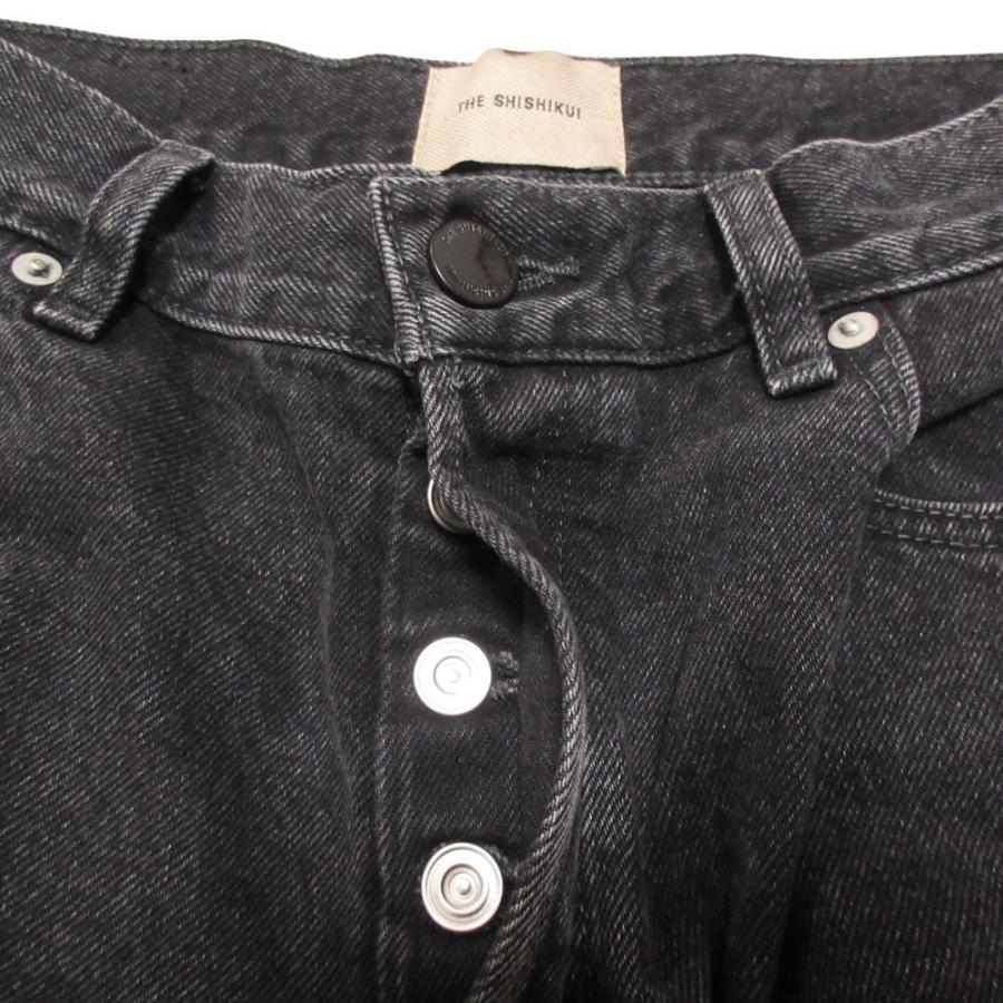 美品 THE SHISHIKUI ザシシクイ EASY JEANS BLACK デニムパンツ サイズ
