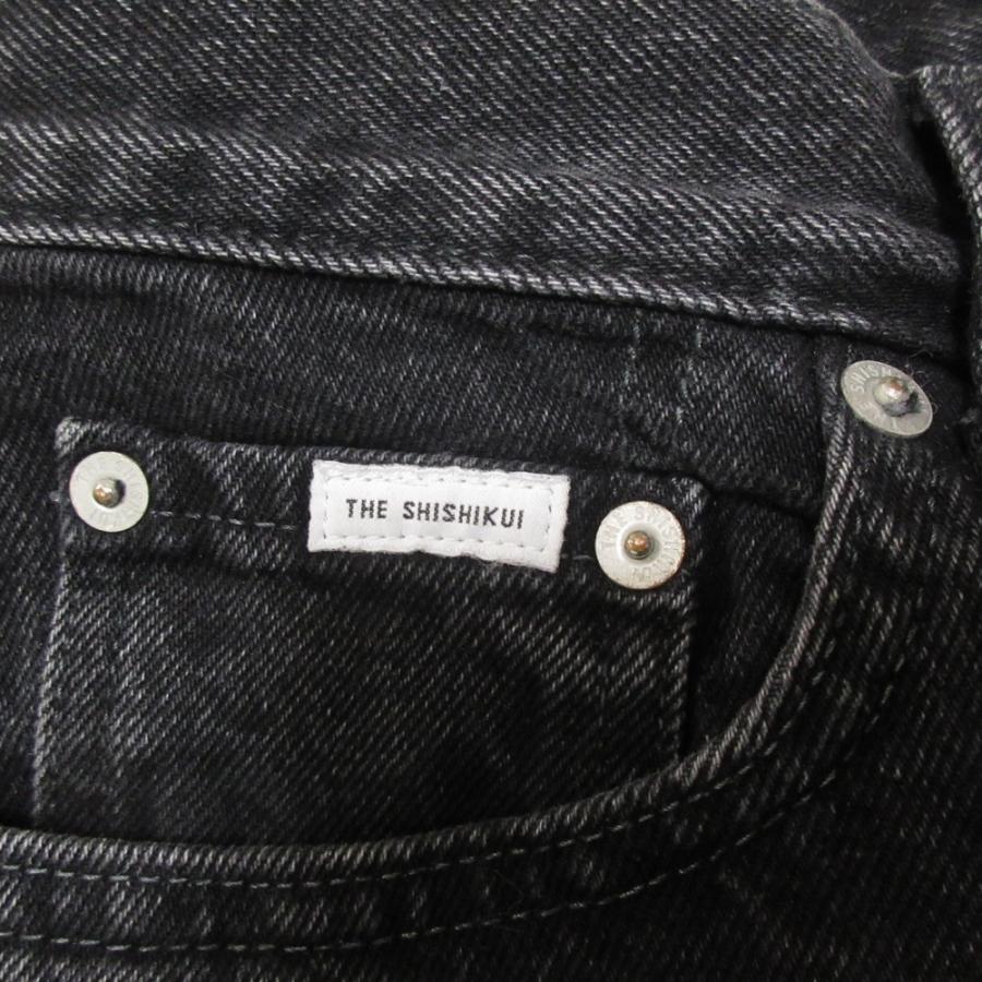 美品 THE SHISHIKUI ザシシクイ EASY JEANS BLACK デニムパンツ サイズ