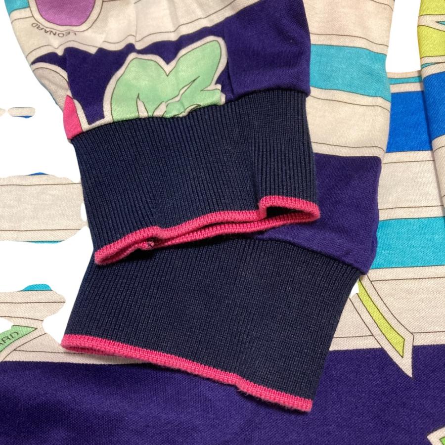 ⭐︎LEONARD SPORT⭐︎フラワープリント ハイネック （42） LEONARD SPORT 美品 レオナールスポーツ フラワープリント ハイネック