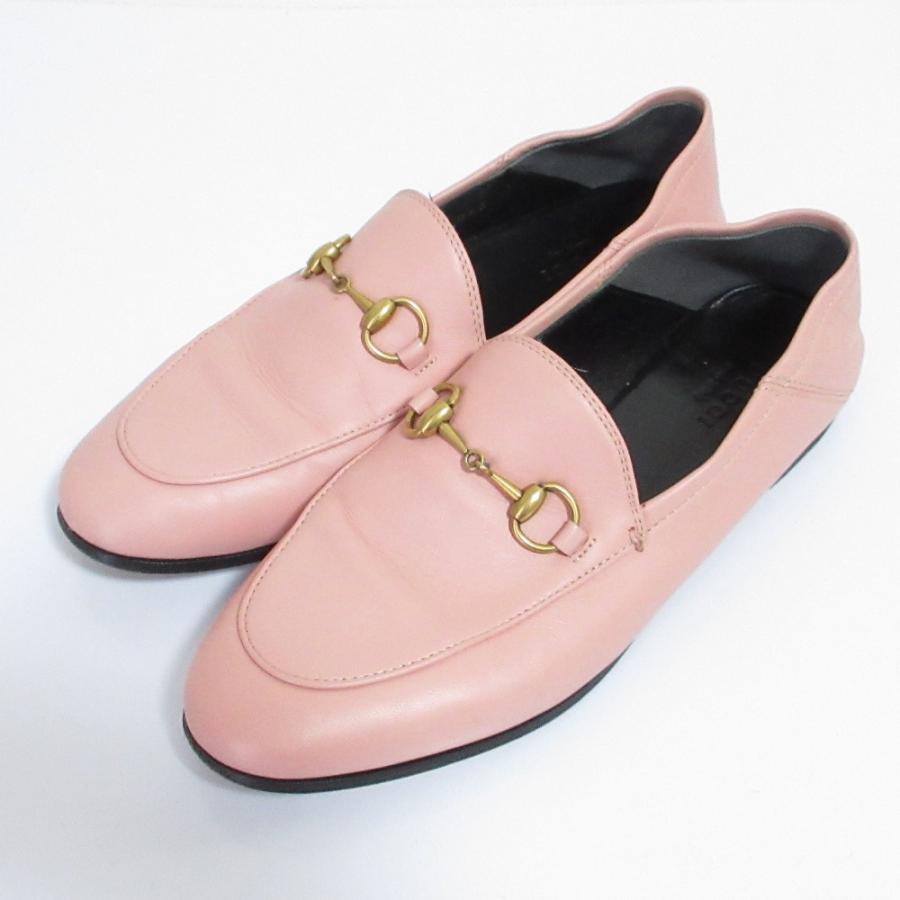 GUCCI ローファー(ピンク) GUCCI - 美品 グッチ GUCCI ローファー ホースビット エナメルレザー