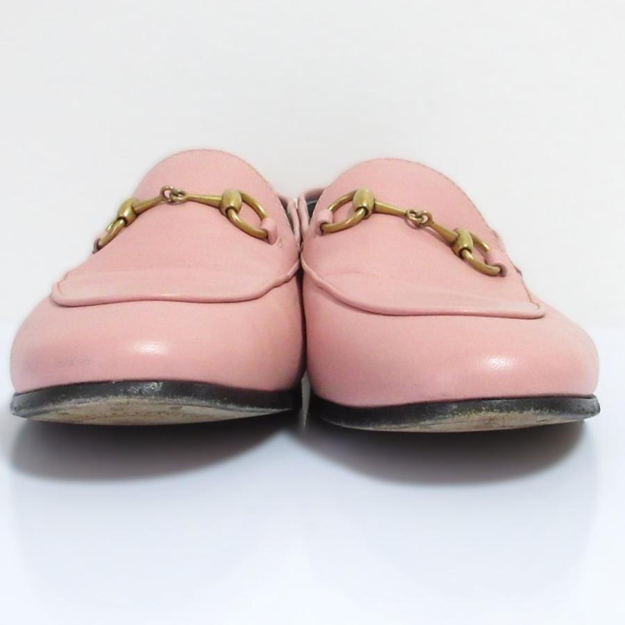 希少 GUCCI チャッカブーツ ローファー ピンク 22.5 ホースビット GUCCI - 美品 グッチ GUCCI ローファー ホースビット エナメルレザー