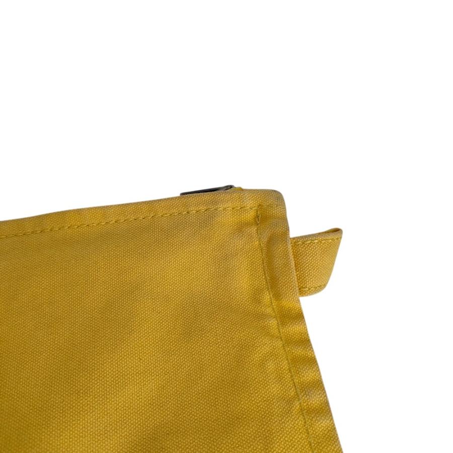 HERMES（エルメス） 良品 ボラボラ GM キャンバスポーチ イエロー 