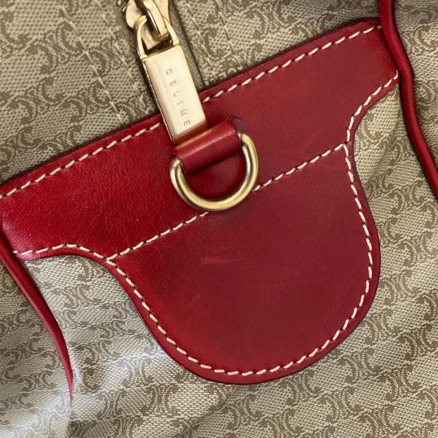 CELINE（セリーヌ） 良品 マカダム柄 PVC 2WAY ボストンバッグ