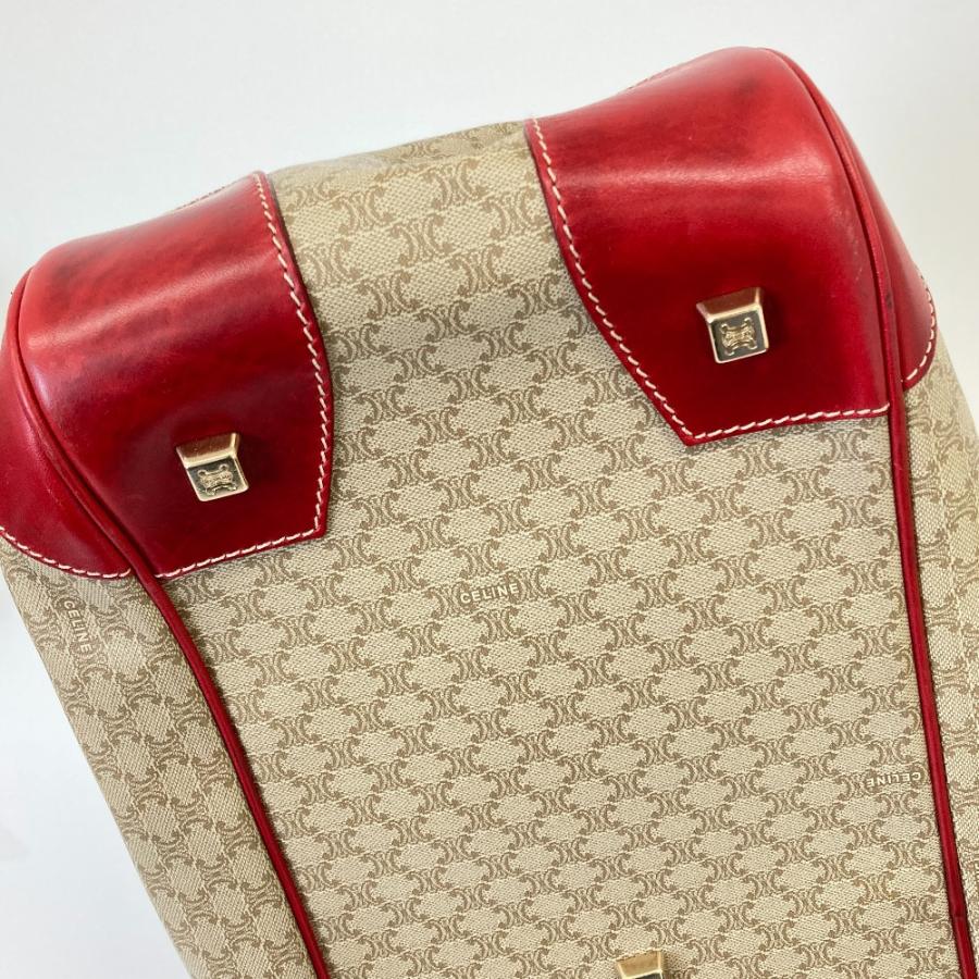 CELINE（セリーヌ） 良品 マカダム柄 PVC 2WAY ボストンバッグ