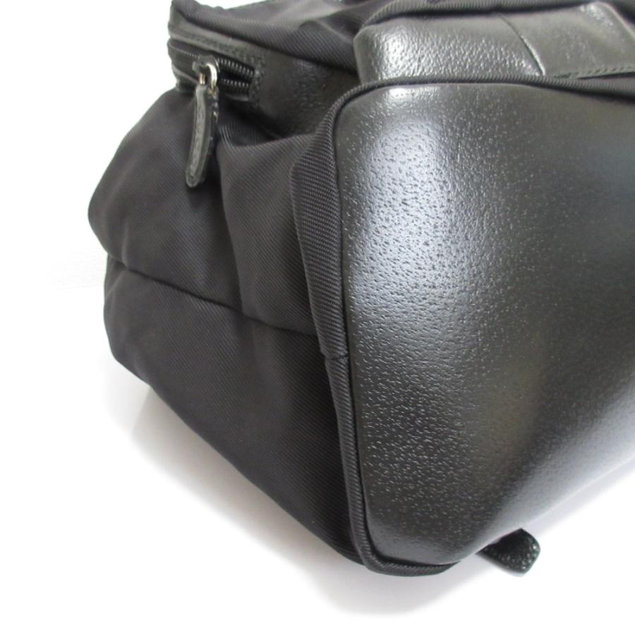 GUCCI（グッチ） ナイロン レザー リュックサック ブラック レディース