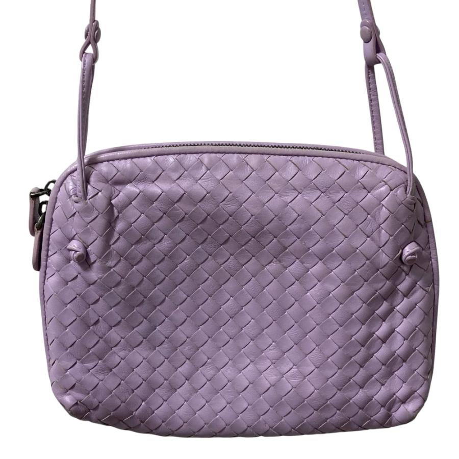 ボッテガヴェネタ BOTTEGA VENETA ノディーニ イントレチャート ショルダーバッグ バッグ レザー レディース パープル系 【中古】 良品 BOTTEGA VENETA ボッテガヴェネタ ノディーニ ナッパ イントレ